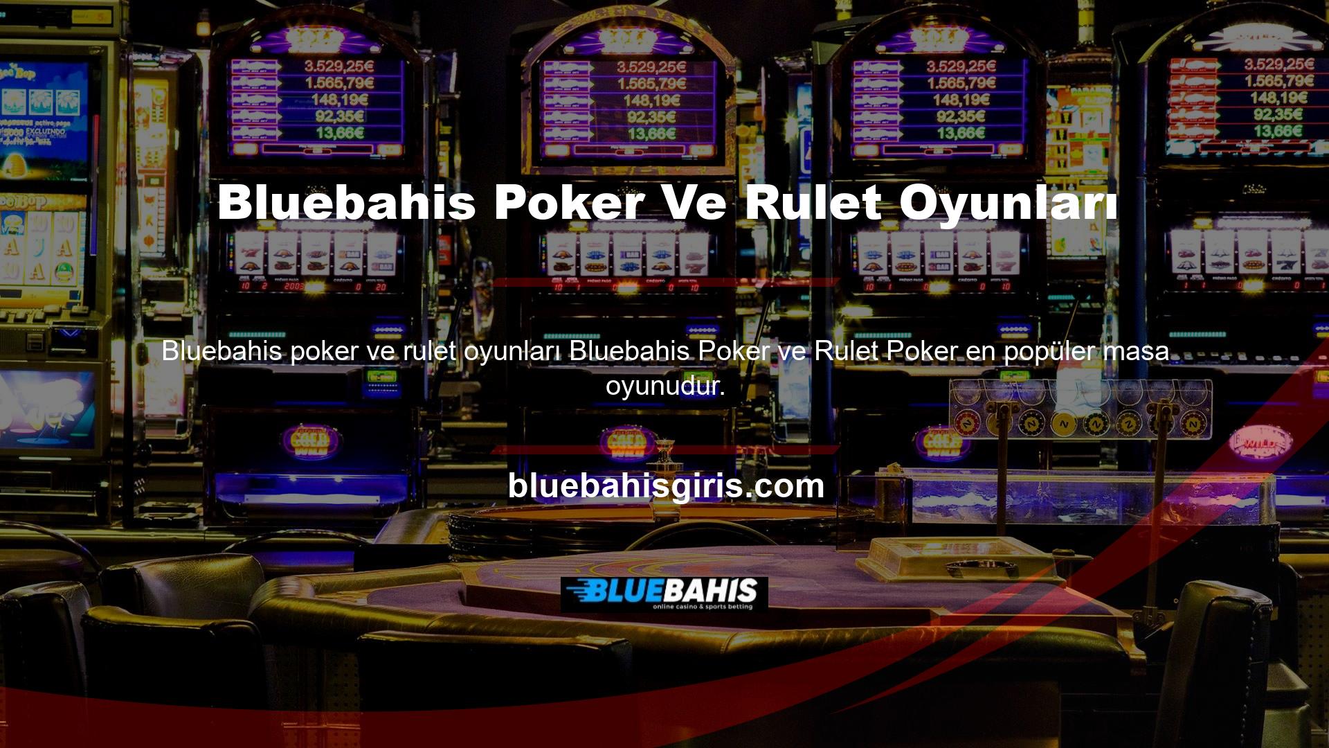 Bluebahis Solitaire'de canlı casino pokerini kullanmak için "Canlı Masa Oyunları" sekmesine tıklamanız gerekmektedir