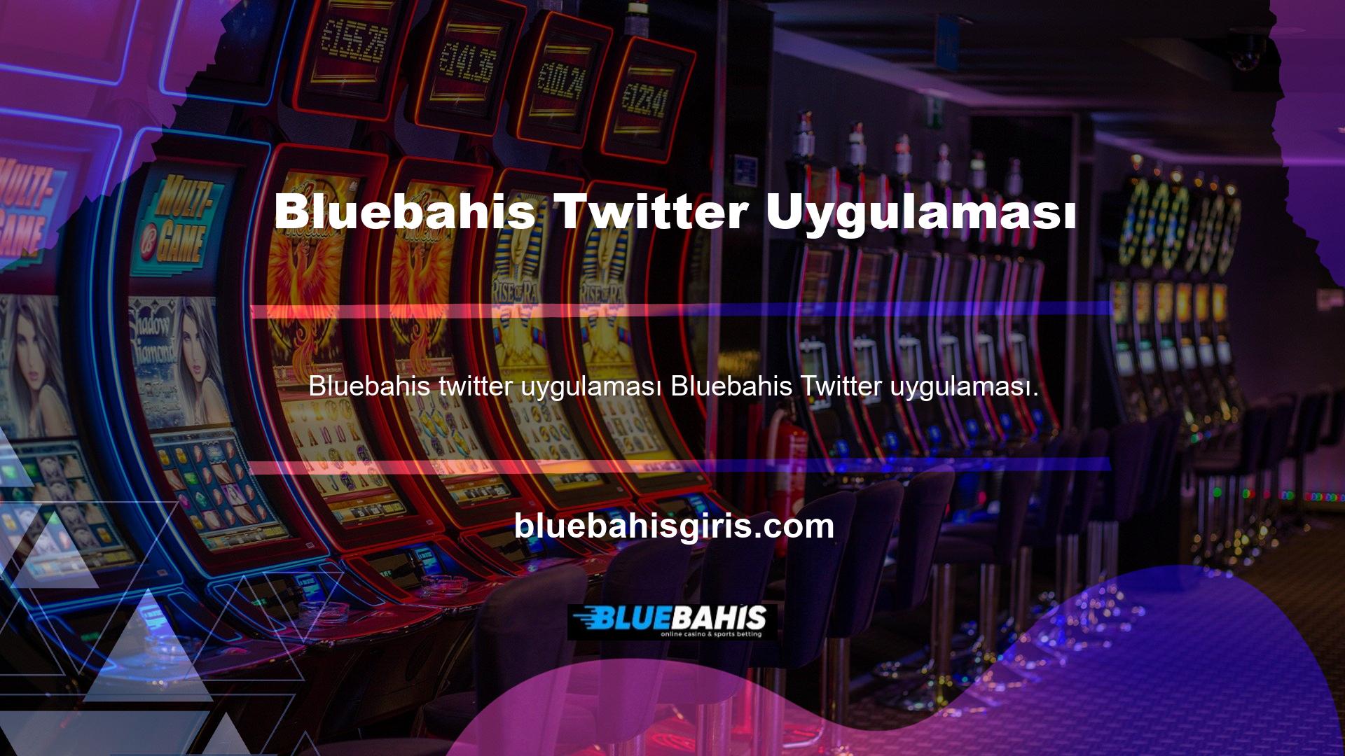 Bluebahis Twitter uygulaması, canlı bahis ofisleri ve bahis siteleri hakkında ayrıntılı bilgilere kolayca erişebileceğiniz en etkili sosyal ağlardan biridir